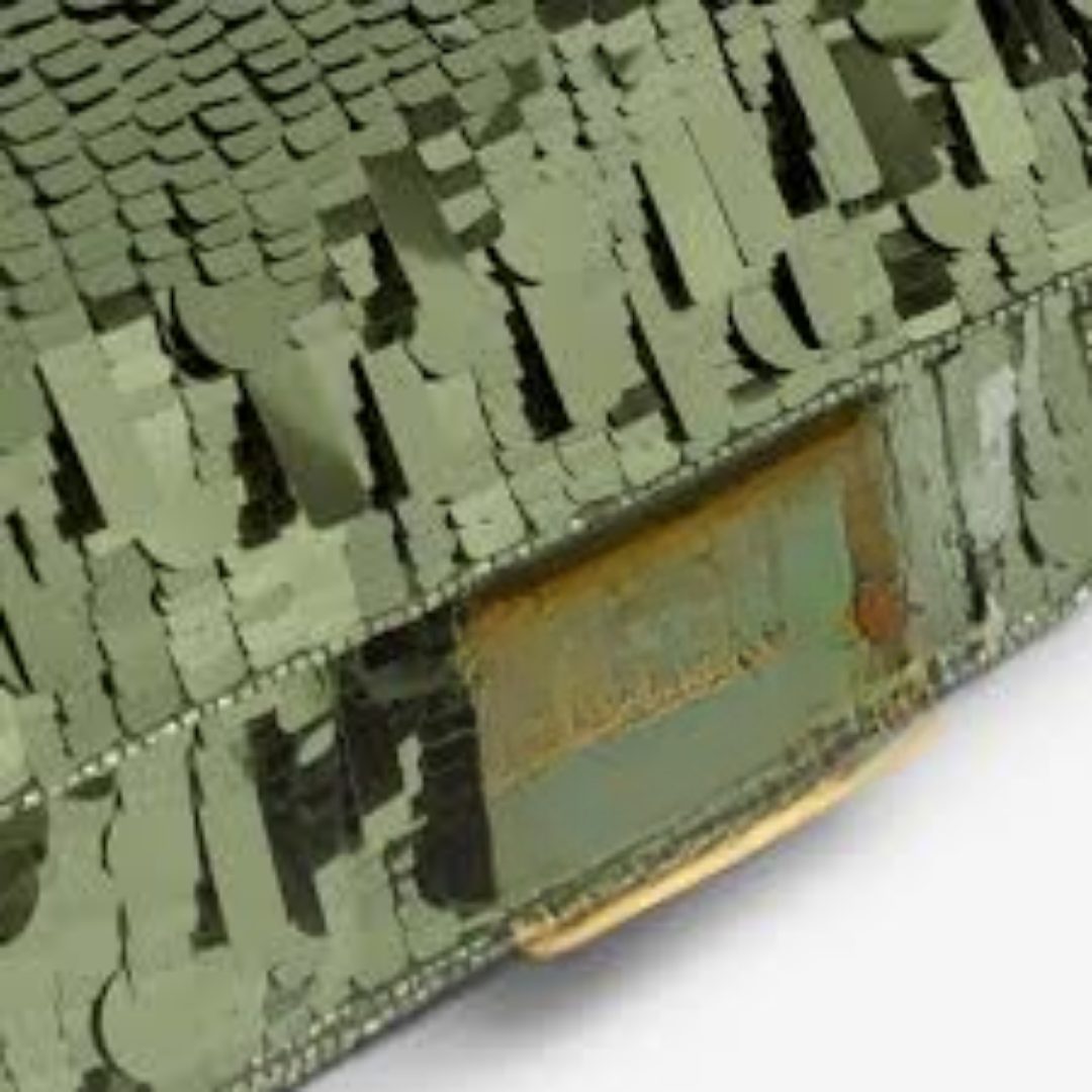 Bag Green Sequins & Leather – Fnd Bgtt