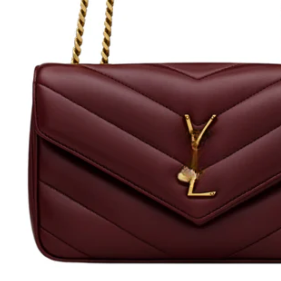 Bag  Small Matelassé Lambskin Bordeaux – SL