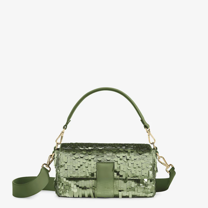 Bag Green Sequins & Leather – Fnd Bgtt