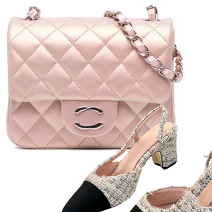 Bag Mini Flap Pink & Slingback Tweed – CH