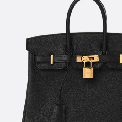 Bag 25 Brk with Gold Hardware in Black