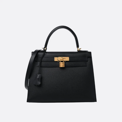 Bag 28 Kly with Gold Hardware in Black